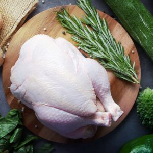 Pastured whole chicken from Kropf Meadows Farm Lancaster County Pennsylvania